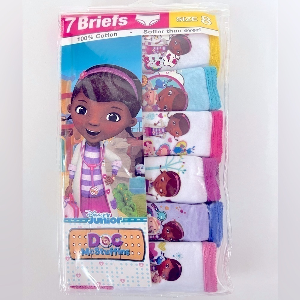 GIRLS' Doc McStuffins 7pk Underwear Size 8 - Picture 3 of 4
